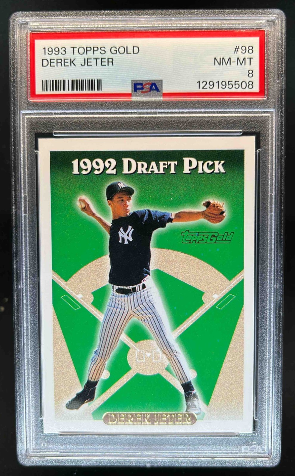 1993 Topps Derek Jeter Gold #98 Yankees PSA 8