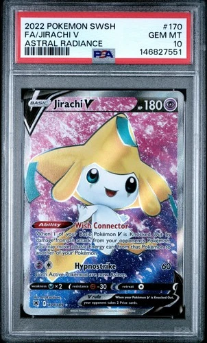 JIRACHI V 170/189 ASTRAL RADIANCE POKEMON PSA 10