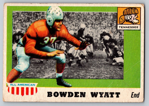 Bowden Wyatt #77 1955 Topps All American card