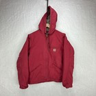 Carhartt Sierra Jacket Sherpa Lined Womens Small WJ141 624 Crab Apple