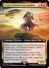 Setzer, Wandering Gambler (Extended Art) - Light Play MTG