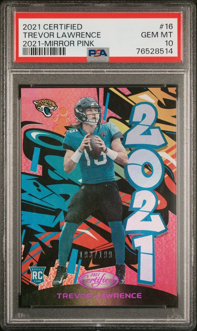 Trevor Lawrence Panini Certified 2021 #16 Mirror Pink