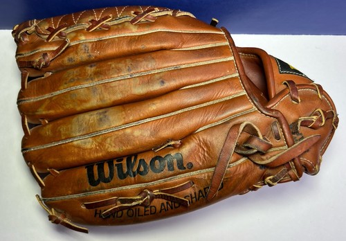 Vintage Wilson THE A2000 XL Leather Baseball Glove Dual Hinge RHT Made in Japan - Picture 4 of 13