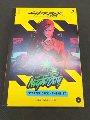 Cyberpunk TCG The Heist Beta Starter Deck New/Sealed