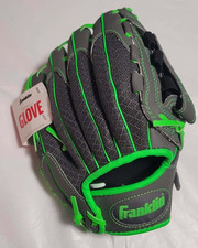 Franklin Youth T-BALL BASEBALL GLOVE 10.5" Infinite SHOK SORB graphite/lime RH