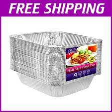 Quality Half Size Aluminum Pans 30ct