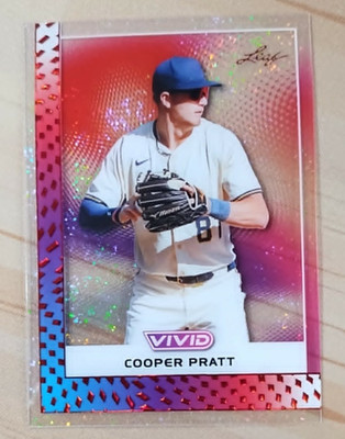 2026 Leaf Vivid Cooper Pratt Clear Acetate 1/1 Rookie Card RC BREWERS #CB-53