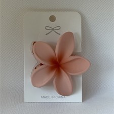 Pink Flower Shape Plastic Hair Claw Clip, Floral Theme, Women  s Accessory
