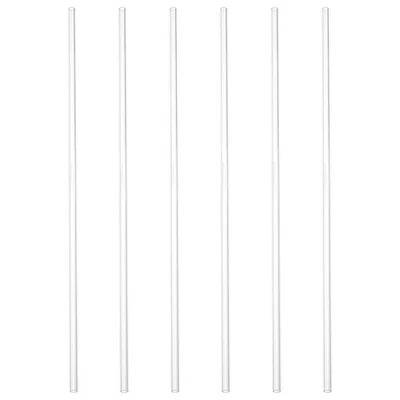 35cm 6pcs Tubes Rigides en Acrylique 6mm OD 4mm ID Tube Rond Rigide Transparent - Photo 1/4