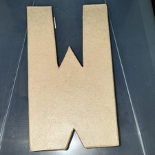 “W” LARGE PAPIER MACHE LETTERS 20.5CM 8 INCH 