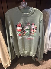Disney Parks 2025 It’s The Season Pullover Size Medium  New