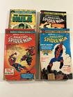 Lot of 4 Vintage Marvel SPIDER-MAN Comic Paperbacks (3) + HULK - Pocket Books