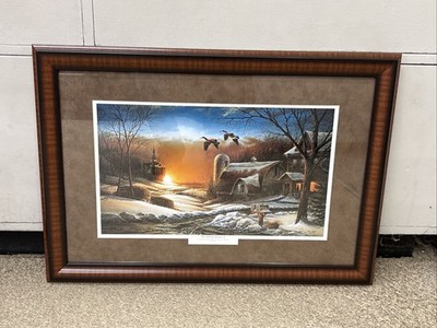 TERRY REDLIN CUSTOM FRAMED / Matted The Sharing Season Two B2 Geese
