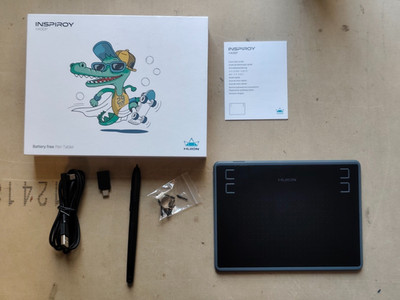 Huion Inspiroy H430P Battery free Pen Tablet neuwertig