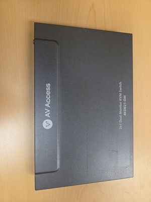 AV Access KVM Switch 2 Monitors 2 Computers, 4 USB, EDID, Fast Hotkey Switch,...