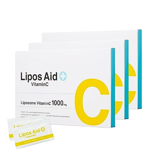 5箱 リポスエイド VC Lipos Aid VitaminC 3 set !! Lipos Aid VC Powder 30 packets (3 month supply
