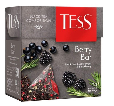 Black Tea Berry Bar Raspberry and Rhubarb Beverages Grocery Gourmet Food 20 p...
