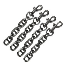 4.7IN Purse Extender Chain Straps 4PCS Bag Extender Chain Black