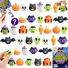 36 Pcs Halloween Mochi Squishy Toy in Blind Bags with 12 Characters for Stress R