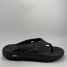 Oofos Ooriginal Flip Flops Mens Size 9 Womens Size 11 Black Comfort Recovery