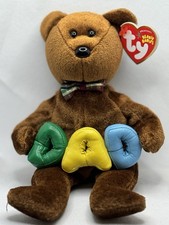Ty Beanie Baby Dad The Bear With Tag Retired DOB June 21st 2004