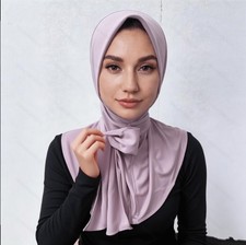 Islam Women Turban Head Wraps Scarf Hijab Arab Headwraps Tie Head Bow Scarf Cap