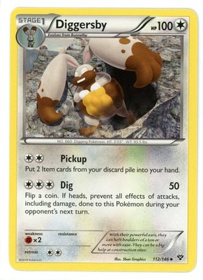 Diggersby 112/146 XY Base Set Pokemon Karte