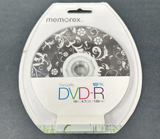 Memorex Tranquility 10 Pack DVD-R 16X 4.7 Gb 120 Minute - NEW Factory Sealed 1 