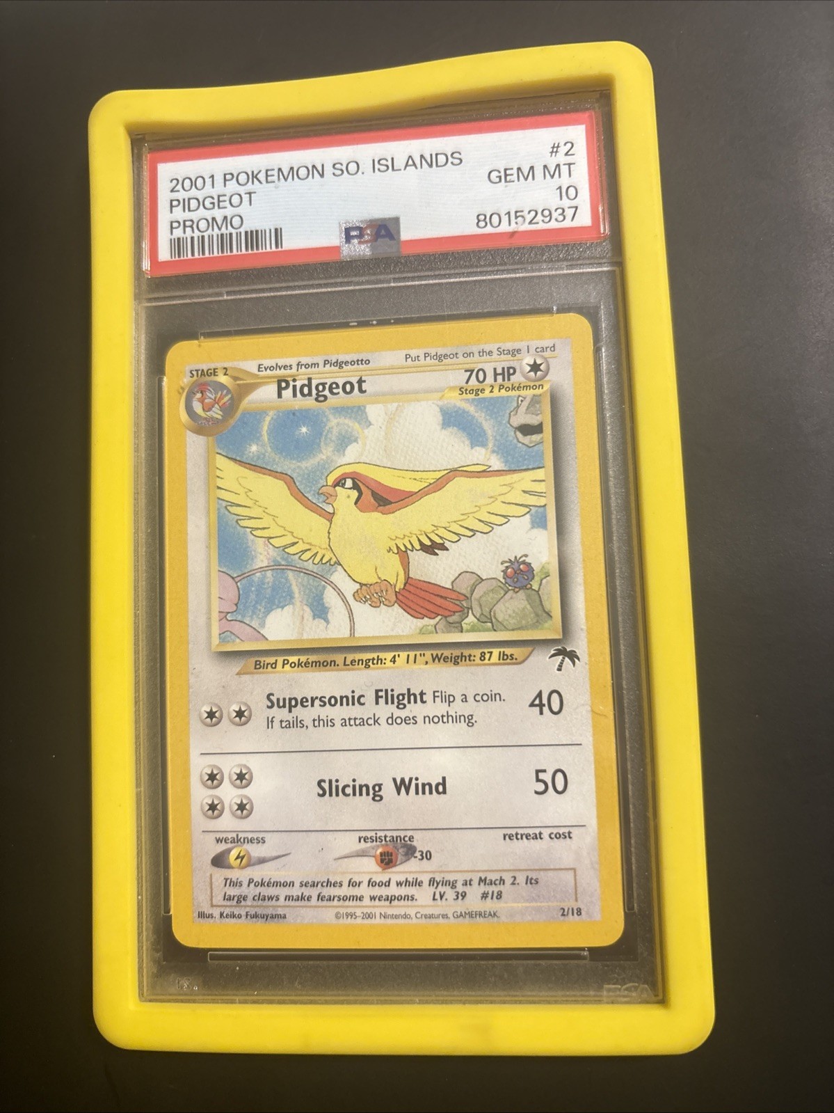 2001 Pokemon Southern Islands Pidgeot #2 So Island Promo PSA 10