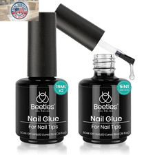Beetles Gel Polish 2Pcs 15Ml Nail Glue Kit for Acrylic Nails, 5 in 1 Super Stron