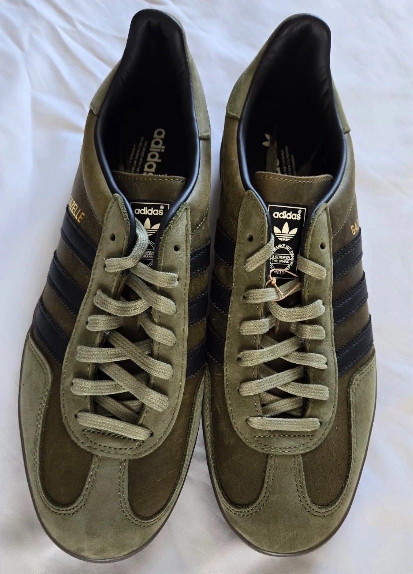 Adidas Originals Gazelle Indoor Casual Shoes Focus Olive Green Men
