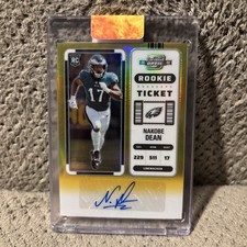 2022 Contenders Optic -Rookie Ticket Autographs Nakobe Dean #191 Gold Prizm /10 