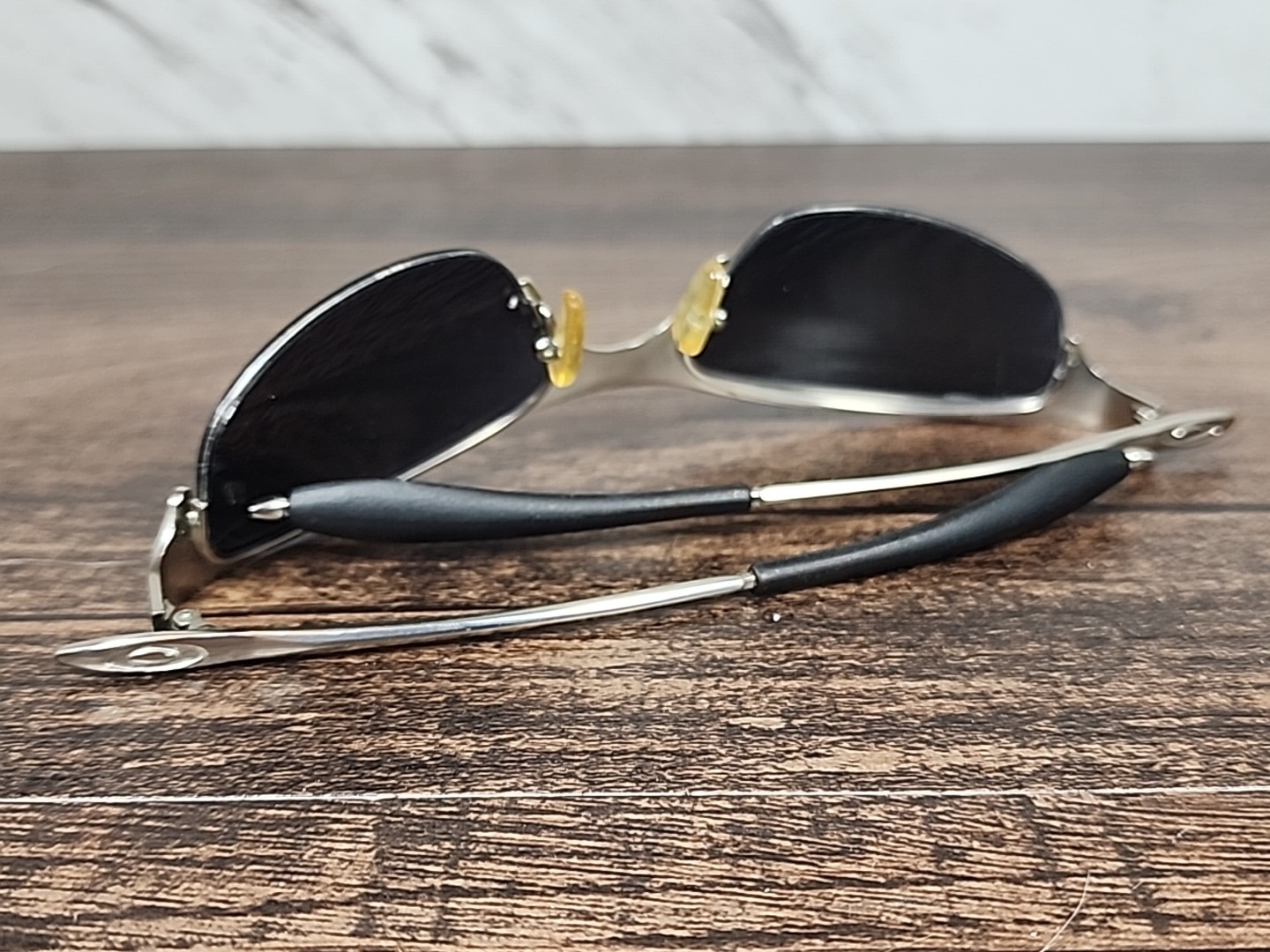 ☆NICE☆ ~OAKLEY Half Wire 1.0 Fire 🔥 Red Orange 🍊 Iridium Sunglasses~ ☆Vintage☆ image 8