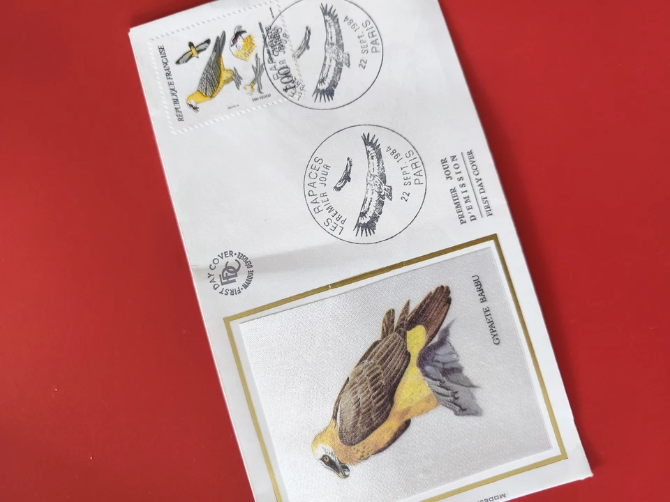Enveloppe philatélie premier jour oiseaux rapaces timbre Gyps fulvus Paris - Photo 1/1