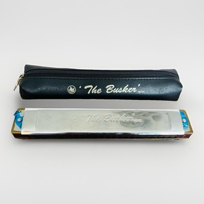 JHS The Busker Tremolo Mundharmonika TB24C mit Koffer