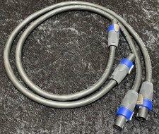 (2) 3 Foot SpeakOn -12/4 Tour Grade Speaker Cables w/Neutrix - MADE IN USA **NEW