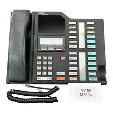Nortel Networks M7324 Black Corded Telephone 8-Line Speakerphone Office Phone