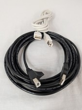 Lot of 2 USB 2.0 Cable A Male to B Male Computer Printer Scanner Cords Used