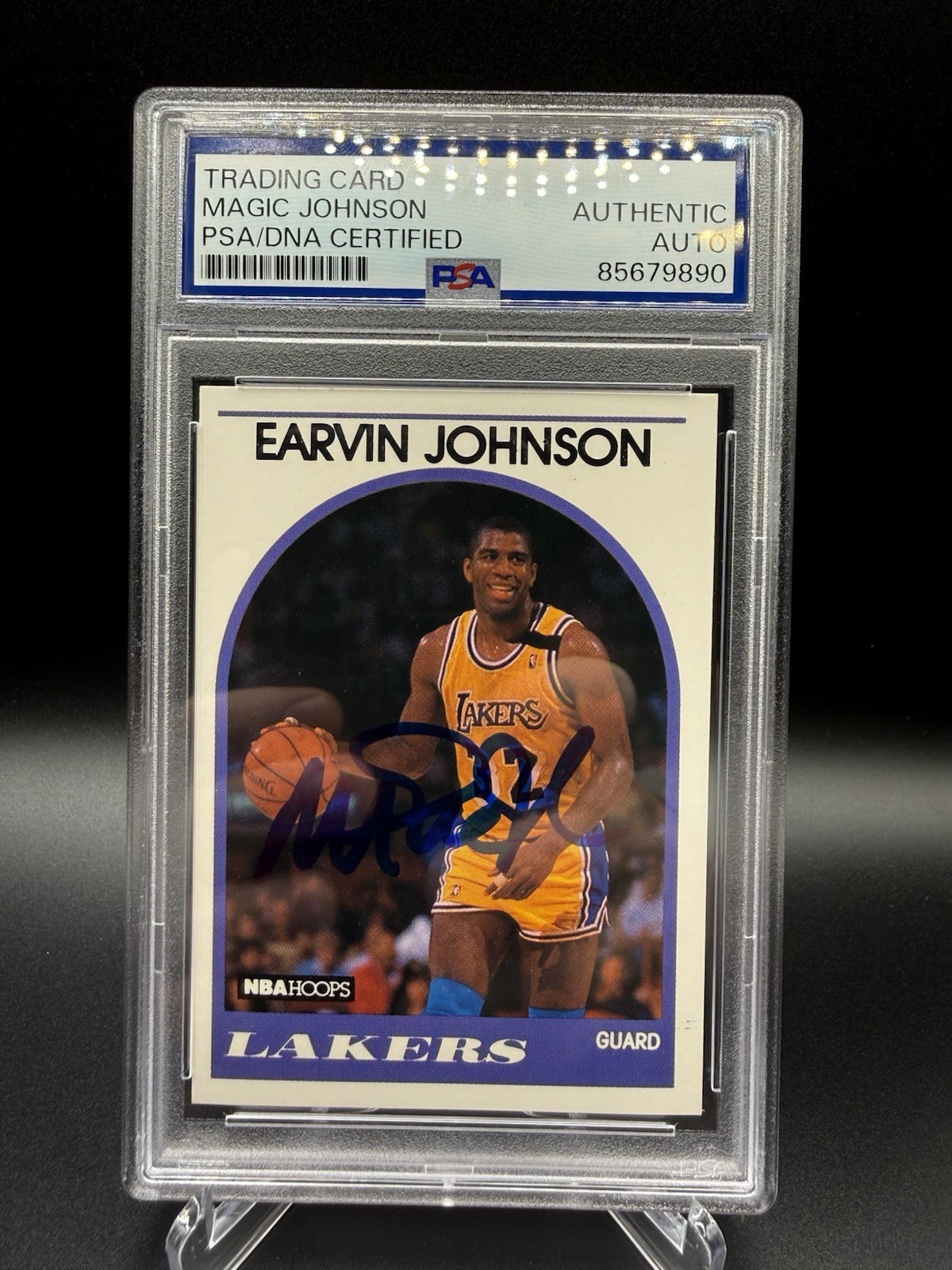 1989 NBA Hoops Earvin Magic Johnson #270 PSA/DNA Certified Auto PSA Authentic