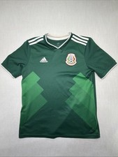 Adidas Mexico Home Soccer Jersey 2018 World Cup Green Youth Size XL Soy Mexico