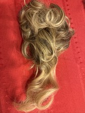synthetic hair Bun Dark Blonde 24 With Claw Attachment Very Soft 531