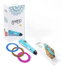 SCRIB3D P1 3D Pen - with 3 meters of 3 Colors Filament (Open Box)