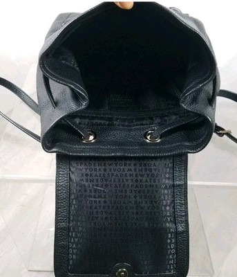 Kate Spade Chester St. Kacy Black Leather Backpack Purse w  display picture 2