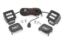 Rough Country 2 Black Series Square Cree Cube Led Lights Flood - 70133bl Rough Country 2 Black Series Square Cree Cube Led Lights Flood - 70133bl