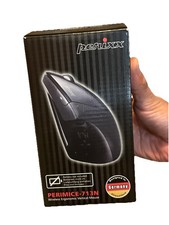 Perixx PERIMICE-713N Wireless Ergonomic Vertical Mouse Right Handed Design Black