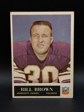 1965 Philadelphia - Bill Brown #102- Minnesota Vikings- Low Grade