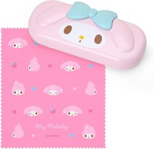 Sanrio My Melody glasses case new hard case with cloth new face RARE