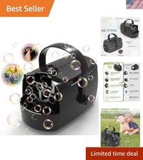 Durable Bubble Machine: Safe for Kids  Pets, Ideal for Indoor/Outdoor Fun