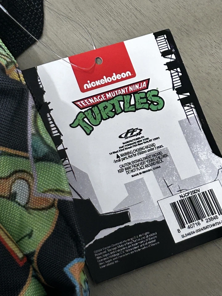 NWT Nickelodeon Teenage Mutant Ninja Turtles Backpack By Fast Forward - Green - Image 3 of 4