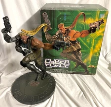 Mega Heroes Collector Series Cyber Force Stryker Sculpture Mattel 14149 w/ Box